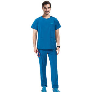 Divise da Scrub chirurgiche ad asciugatura rapida con Logo personalizzato per abiti da medico girocollo da uomo set di chirurgia da laboratorio dentale per animali domestici - Product Image 5