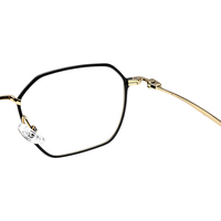 Monturas de Gafas Metálicas de Titanio IP, Estilo Retro Vintage, Color Negro y Dorado, Monturas Ópticas de Diseño, Precio de Fábrica