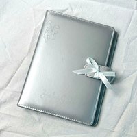 Vente directe usine : Album de rangement et de présentation A5 pour cartes argentées, à quatre compartiments, pour cartes de 3 pouces