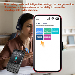 V78 kỹ thuật số <span class=keywords><strong>AL</strong></span> ghi âm ứng dụng ghi âm màu xanh răng Speech-to-text kích hoạt bằng giọng nói màn hình cảm ứng 1200mAh thiết bị ghi âm mỏng - Product Image 5