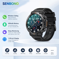 Jam Tangan Pintar Outdoor Pria SENBONO K56pro Dilengkapi Fitur Panggilan Nirkabel IP68 Pemantau Detak Jantung Pelacak Kebugaran Smartwatch Tahan Air