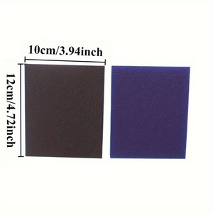 Lot de 10 éponges abrasives réutilisables double face, grain 60-320, pour ponçage humide/sec du bois, du métal, des meubles, de la peinture et du plâtre - Product Image 2