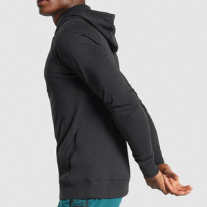 Sweat-shirt <span class=keywords><strong>à</strong></span> capuche de sport 70% coton 30% Polyester recyclé de haute qualité pour Gym Fitness exercice athlétique - Product Image 3