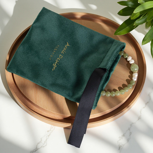 Tùy chỉnh thiết kế mới nhung dây rút đồ trang sức bao bì pouch <span class=keywords><strong>bag</strong></span> đối với món quà giáng sinh - Product Image 4