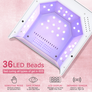 Đèn làm móng UV <span class=keywords><strong>LED</strong></span> chuyên nghiệp dùng pin, sử dụng tại nhà, đèn sấy móng di động - Product Image 4