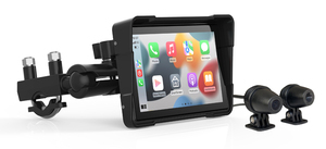 Moniteur de moto étanche IPS 5 pouces avec double caméra, Mirror <span class=keywords><strong>Link</strong></span>, CarPlay, Android Auto, système de navigation portable, 1 an - Product Image 5