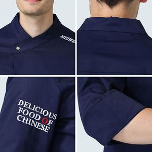 Veste de Chef Européenne de Conception Moderne, Uniforme de Cuisine en Gros, Tenue de Travail pour Restaurant, Veste de Chef Arabe à Manches Longues - Product Image 2
