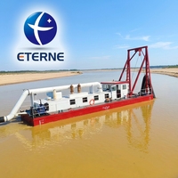 Dragueur d'or à aspiration par jet avec moteur diesel, pompe et boîte de vitesses, capacité 300-400 m³/h