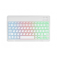 Set Keyboard dan Mouse Mini USB RGB Nirkabel Baru dengan Mode Ganda 2.4G+ Plug and Play untuk Tablet/Laptop/Pad