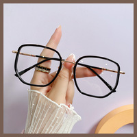 QUEJOEY, nuevas gafas ópticas de gran tamaño de estilo coreano para mujer, gafas con bloqueo de luz azul, gafas graduadas ultraligeras