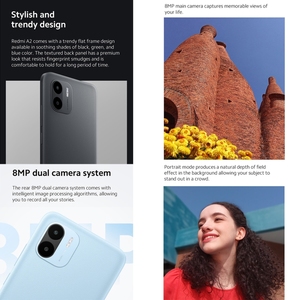 สมาร์ทโฟน Xiaomi Redmi <span class=keywords><strong>A2</strong></span> รุ่นใหม่ระดับโลก RAM 2GB ROM 32GB <span class=keywords><strong>แบ</strong></span><span class=keywords><strong>ต</strong></span>เตอรี่ 5000mAh โทรศัพท์ราคาประหยัด Redmi <span class=keywords><strong>A2</strong></span> - Product Image 3