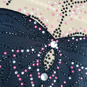 Vestido de patinaje sobre hielo <span class=keywords><strong>para</strong></span> <span class=keywords><strong>niñas</strong></span>, leotardo Gimnástico de manga larga, ropa de actuación - Product Image 5