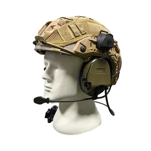 소음 제거 전술 헤드셋 헬멧 귀마개 촬영을위한 귀 보호 전자 전술 귀마개 청각 보호대
