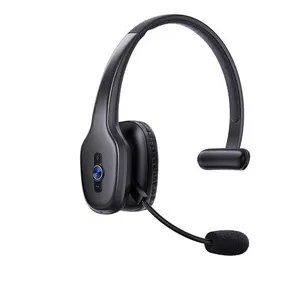 Fabriek Maatwerk H1 Bluetooth Headset Trucker Callcenter Driver Hoofdtelefoon Led Draadloze Hoofdtelefoon Met Microfoon