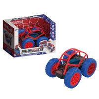 SJY-9096/9097 Voiture télécommandée 4 canaux en métal, modèle dinosaure de dessin animé, avec fonctions de cascade, de rotation et de retournement, prête à l'emploi, 27 MHz