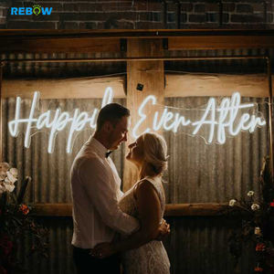 ป้ายไฟนีออนสำหรับงานแต่งงานแบบกำหนดเองตัวอักษร LED ดีไซน์อบอุ่นโรแมนติกออกแบบได้ - Product Image 3