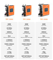 Machine de nettoyage laser portable 100W 200W mini, à impulsions, pour le décapage de la rouille, la peinture et l'huile, avec sac à dos et poignée
