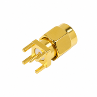 Connecteur coaxial RF plaqué or SMA mâle/femelle à souder sur carte PCB 6,5 mm*6,5 mm, conforme RoHS, en stock – Fournisseur d'usine