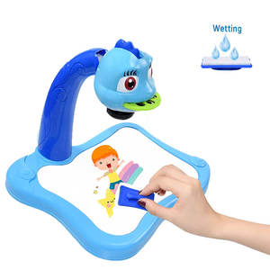 Meja Proyektor Menggambar untuk Anak-anak, Taplak Meja Seni Melukis dan Menggambar Meja dengan Lampu dan Musik - Product Image 2