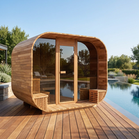 Harga Pabrik Gaya Baru Harga Grosir Kabin Sauna Kayu Cedar Merah Kanada untuk 6 Orang
