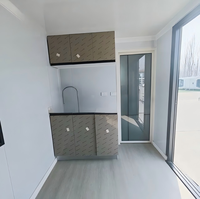 Maison Conteneur Préfabriquée de Luxe en Acier, Mobile et Extensible, Type Aile, 2 Chambres, pour Hôtels, Panneaux Sandwich, Couleurs Personnalisables, 5