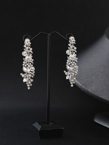 Pendientes Geométricos de Latón para Mujer, Diseño Clásico Simple, Joyería, Accesorios para Fiesta - Product Image 3