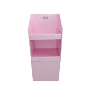 Customized Display Stand For Cosmetics Up Spout Pouch Custom Plastic Cosmetic Floor Stand Flip Shelving Rack