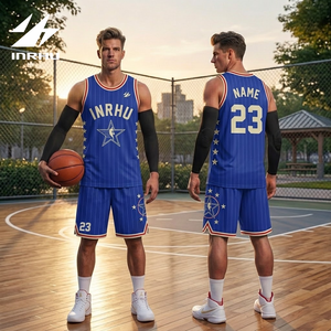 Ensemble d'uniformes de basketball réversibles personnalisés, tissu respirant à séchage rapide, impression complète du logo de l'équipe pour l'entraînement et la compétition - Product Image 3
