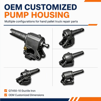 Pompe hydraulique en fonte de haute qualité, pompe complète pour transpalette manuel, pièces de rechange OEM personnalisées pour transpalette manuel