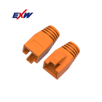 Housse de protection colorée en PVC RJ45 pour câble Ethernet Cat5e/Cat6 (1000 pièces/lot)