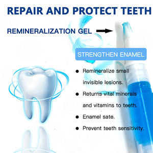 Lot <span class=keywords><strong>de</strong></span> 4 stylos blanchissants avec gel désensibilisant, matériau Pap bleu, certifié CE ISO, marque GT, boîte personnalisable avec logo, pour soins dentaires adultes - Product Image 4