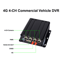 Sistema MDVR Inteligente con IA de 4 Canales, Detección ADAS, DMS, BSD, 1080P, 4G, GPS, Vigilancia Vehicular para Gestión de Seguridad en Camiones y Remolques de Fábrica