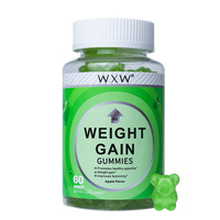 WXW Gummies de vitamines sans sucre prêts à l'emploi pour l'entraînement musculaire, la prise de masse et la prise de poids - Bouteille de 60 unités