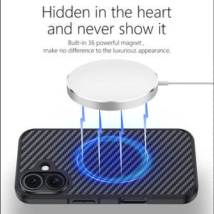 Coque de téléphone fine en fibre de carbone véritable, design professionnel, étanche, antichoc, protection 360° pour Air 17 Promax SJK1023 - Product Image 4