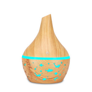 Difusor de Aroma con Aspecto de Madera, 0.5L, Humidificador Recargable por USB para el Hogar y Dormitorio, con Luz LED y Función de Temporizador - Product Image 3