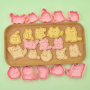 Mini-série Chatons : <span class=keywords><strong>Emporte</strong></span>-pièces 3D en forme de chat pour biscuits imprimés, pâte à <span class=keywords><strong>modeler</strong></span> DIY, modèle Y-40, emballage OPP - Product Image 2
