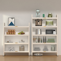 Meubles de maison modernes buffet buffet étagère de rangement 3/4/5 niveaux four à micro-ondes support cuisine étagère à vaisselle pour salon