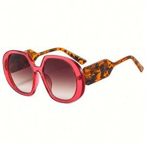 Lunettes de soleil carrées surdimensionnées irrégulières élégantes de style vintage 2022 pour femmes - Product Image 3