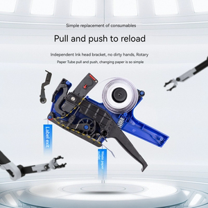 デリ7501価格マーキングマシン価格テスター手動ラベリングマシン日付コーダー価格ラベルガン #8桁 - Product Image 6