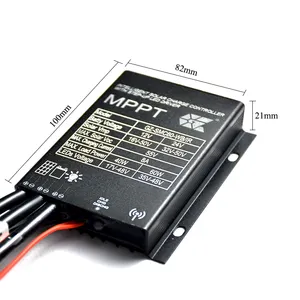 MPPT Großhandel 10 A Solar-Straßenlicht-Ladegenerator 12 V/24 V AUTO Bluetooth-Solar-Ladegerätregler mit IR-Sensor