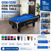Mesa de Billar de 7 y 8 Pies con Sistema de Retorno Automático de Bolas, de Uso Comercial, con Funcionamiento a Monedas, para Clubes, Entrega Rápida