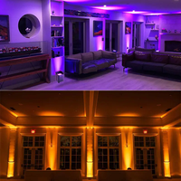 Projecteurs LED d'Ambiance 6x18W RGBWAUV 6-en-1 sur Batterie, Sans Fil, Projecteur PAR pour Scène, Mariage, Bar, DJ