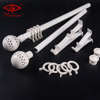 IKSUN Iron Finial 22mm Industrial Wrap Around Barra de cortina circular