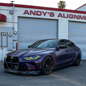 ชุดแต่งรอบคันสำหรับ BMW M3 M4 G80 G82 ปี 2020-2023 ชุดแต่งกันชนหน้าแบบลิปสปอยเลอร์สีดำเงา สไตล์สปอร์ต สปอยเลอร์กันชนหลัง อุปกรณ์ตกแต่งรถยนต์ - Product Image 5
