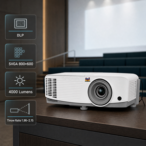 Projecteur ViewSonic PA503SE 4000 ANSI lm, SVGA 800x600, DLP, pour entreprises et éducation, avec haut-parleur intégré, Proyector - Product Image 1