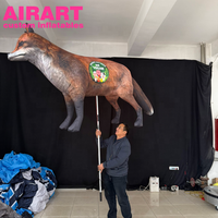 Marionnette gonflable loup pour décoration d'événements - Campagne Initiative Animaux Gonflables