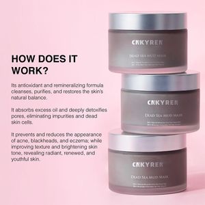 Großhandel Schlamm maske aus dem Toten Meer mit Calendula-Extrakt Mandel öl Tiefen reinigung Reinigung Poren behandlung für das Gesicht - Product Image 6
