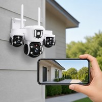 Cámara de Seguridad WiFi Exterior Tipo Bala 1080P IP66 Impermeable con Sensor CMOS, Visión Nocturna, H.264, Detección de Movimiento y Alarma