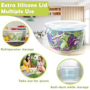 Escurridor de Verduras de 5L para Uso Doméstico, Escurridor de Ensaladas de Acero Inoxidable - Product Image 5