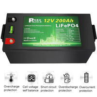 Batterie LiFePO4 12,8 V pour le stockage d'énergie au lithium-ion pour yachts, bateaux de pêche, voitures, camping-cars, cabanes de camping, applications marines